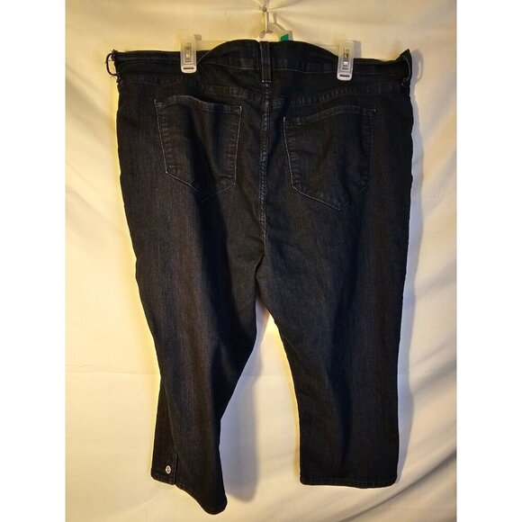 NYDJ Not Your Daughters Jeans Stretch Cropped Capri Length Pants Womens Plus 24W - Picture 2 of 2
